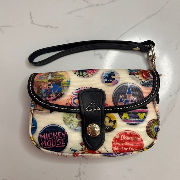 Dooney & Bourke Handbags - Dooney & Bourke Vintage Disney Flap Wristlet, Collectors Item, RARE- Like New!
